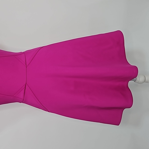 Ted Baker Magenta Scuba Fit And Flare Dress 1/US 4 - Picture 4 of 7